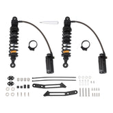 Remote Reservoir Rear Suspensions Shock Set Fit For Harley 14-24 Road King Glide
